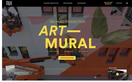 Site de Milmurs Production, cartographie interactive des &oelig;uvres de street-art dans le monde, r&eacute;alisation Emmanuel Lechat