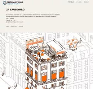 Webdesign Intégration front-end Réalisation du site internet de l'auteur illustrateur.